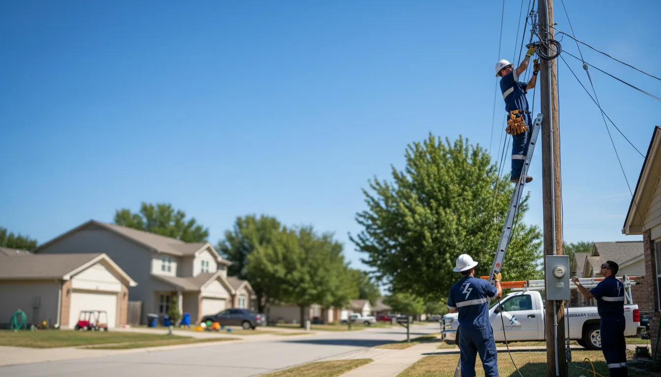Residential electrician providing installation services in Horseshoe Bend, ID